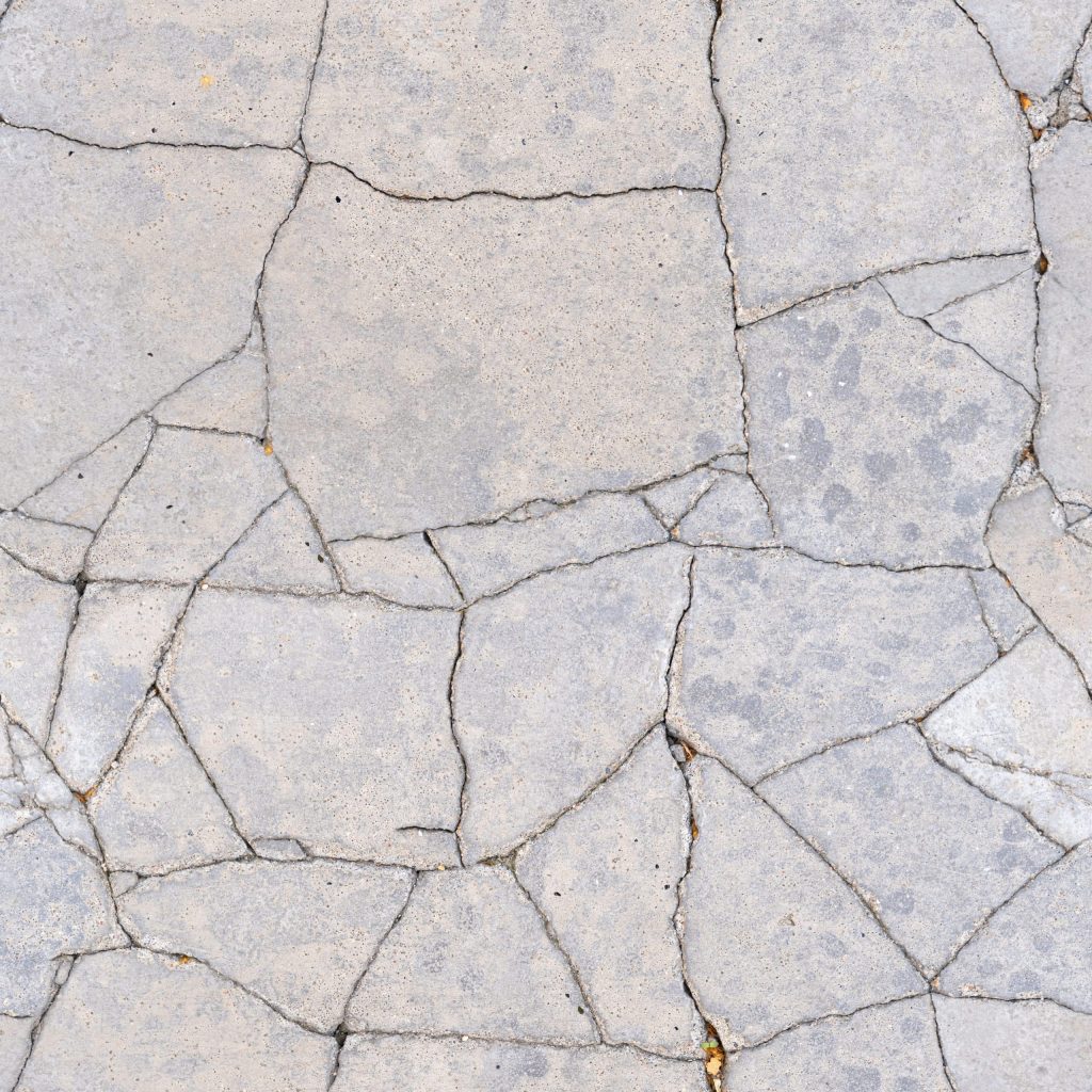 Cracked Concrete Slab